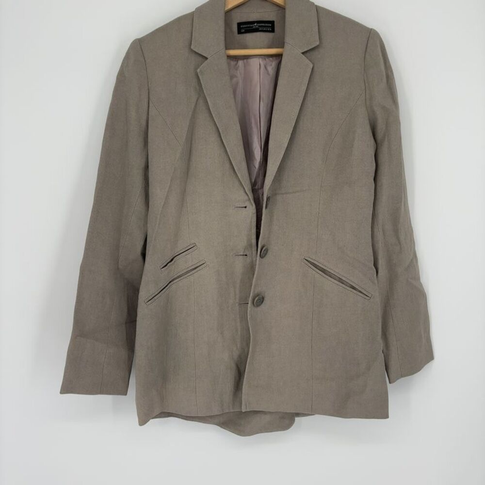 Peruvian Connection Linen Blend Blazer